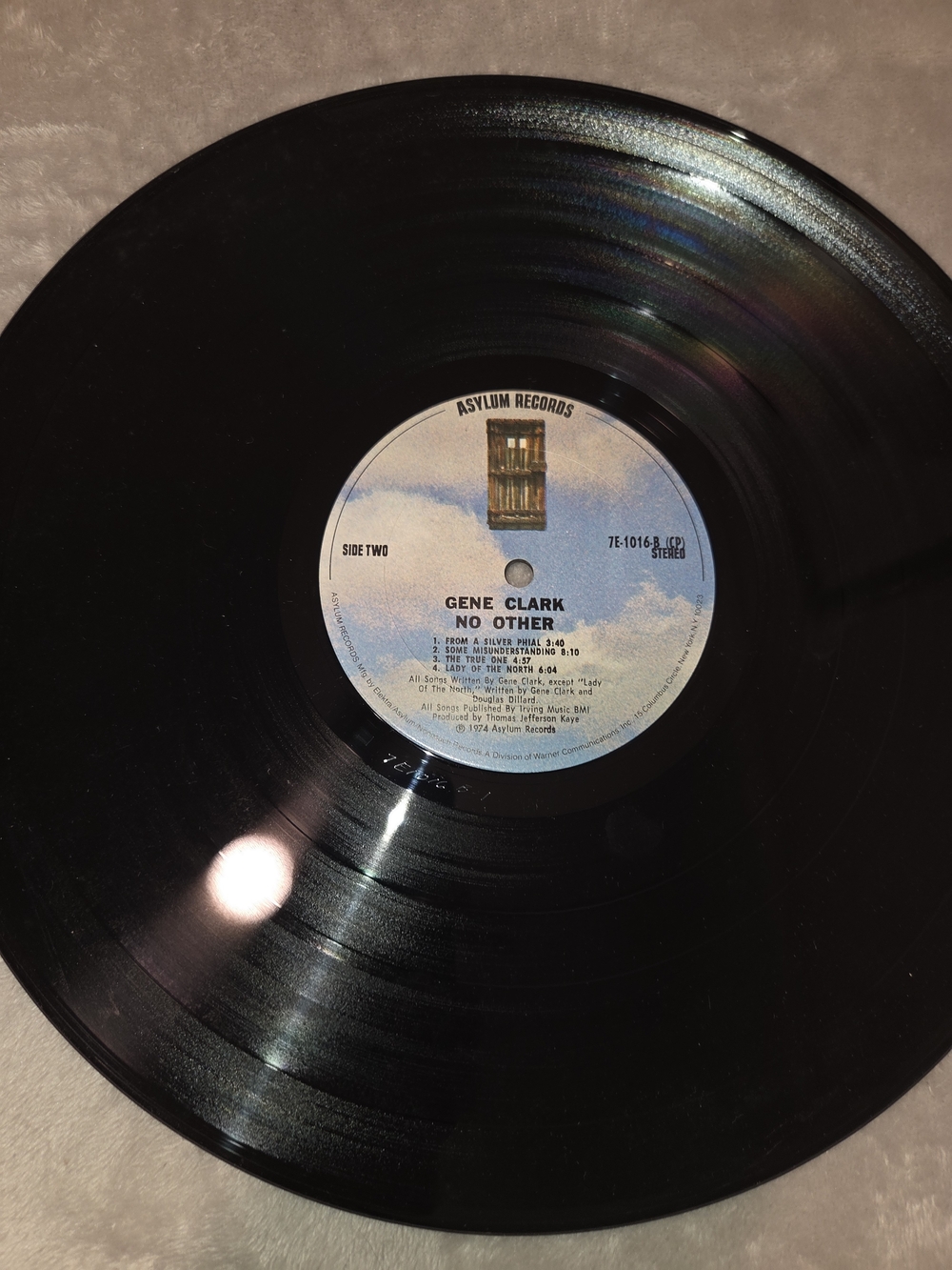 Vintage Gene Clark "No Other" 1974 Elektra Vinyl Album With Poster - Picture 11 of 16
